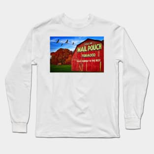 Mail Pouch Tobacco Barn Americana Long Sleeve T-Shirt